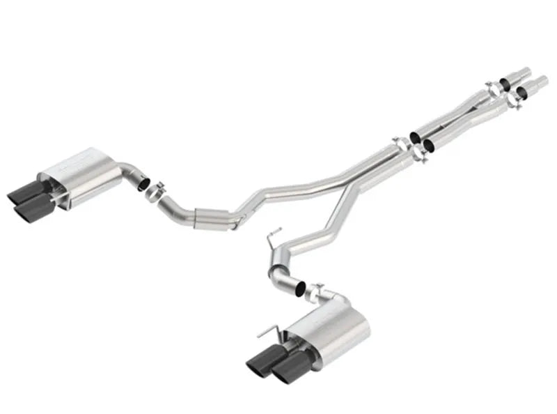 Borla 18-23 Ford Mustang GT (A/T / M/T) 3in S-Type Catback Exhaust w/o Valves w/ Black Chrome Tips