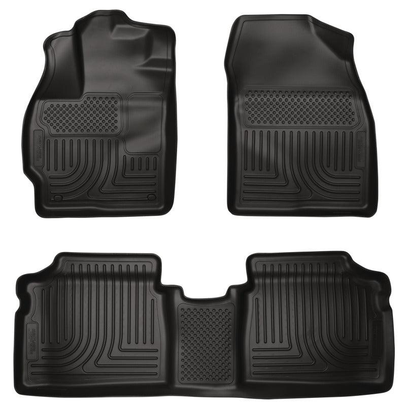 Husky Liners 10-12 Toyota Prius WeatherBeater Combo Black Floor Liners - Corvette Realm