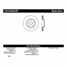 Load image into Gallery viewer, Stoptech 05-07 Subaru Impreza WRX Sti Front High Carbon CRYO-STOP Rotor