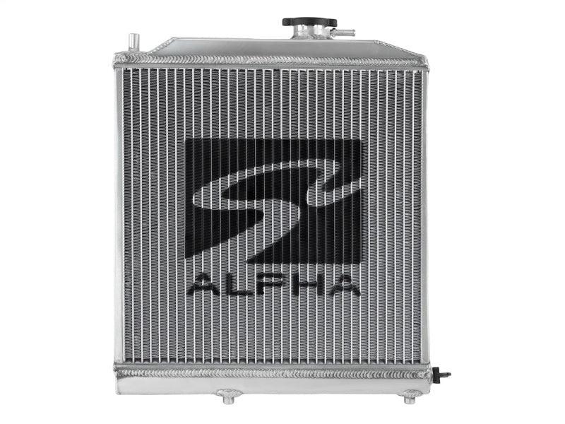 Skunk2 Alpha Series 88-91 Honda Civic/CRX Radiator (Half Size) (Dual Core) - Corvette Realm