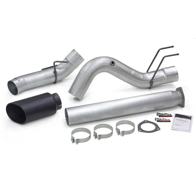 Banks Power 2017 Ford 6.7L 5in Monster Exhaust System - Single Exhaust w/ Black Tip - Corvette Realm