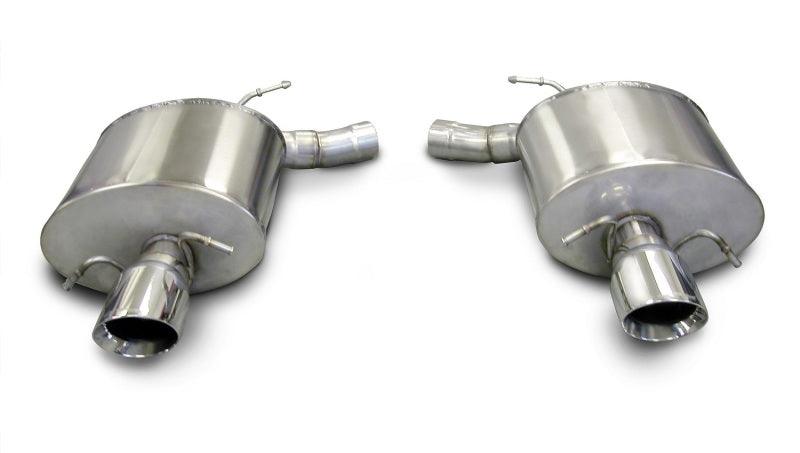 Corsa 09-13 Cadillac CTS Sedan V 6.2L V8 Polished Sport Axle-Back Exhaust - Corvette Realm