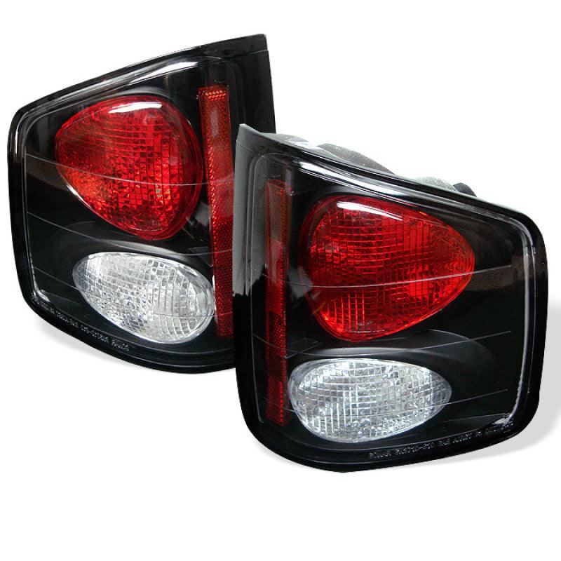 Spyder Chevy S10 94-04/GMC Sonoma 94-04/Isuzu Hombre 96-00 Euro Tail Lights Blk ALT-YD-CS1094-BK - Corvette Realm