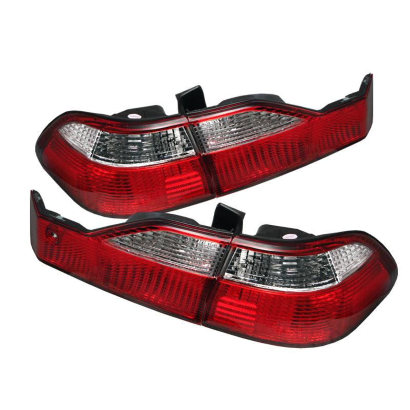 Spyder Honda Accord 98-00 4Dr Euro Style Tail Lights Red Clear ALT-YD-HA98-RC - Corvette Realm