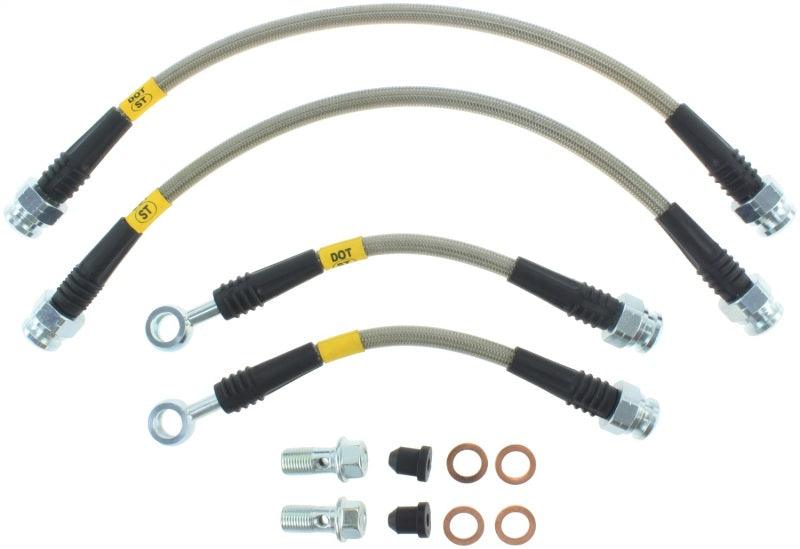 StopTech 2006-2014 Honda Ridgeline Stainless Steel Rear Brake Lines - Corvette Realm