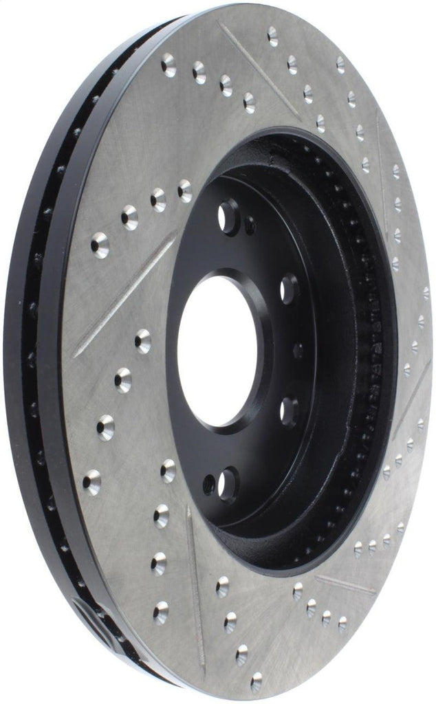 StopTech 05-10 GMC Sierra 1500 (w Rear Drum) / 07-09 GMC Yukon Front Right Slotted & Drilled Rotor - Corvette Realm