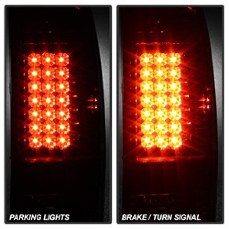 Spyder Ford Super Duty 08-15 LED Tail Lights Smoke ALT-YD-FS07-LED-SM - Corvette Realm