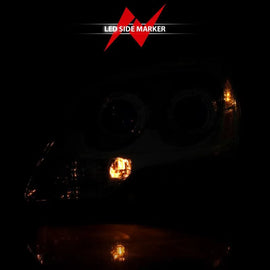 ANZO 2003-2017 Chevy Express Crystal Headlight Black - Corvette Realm