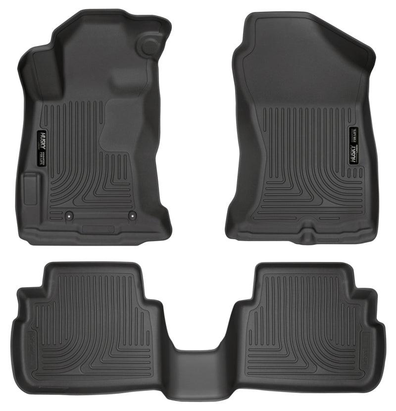 Husky Liners 2017 Subaru Impreza Weatherbeater Black Front & 2nd Seat Floor Liners - Corvette Realm