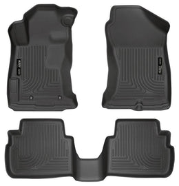Husky Liners 2017 Subaru Impreza Weatherbeater Black Front & 2nd Seat Floor Liners - Corvette Realm