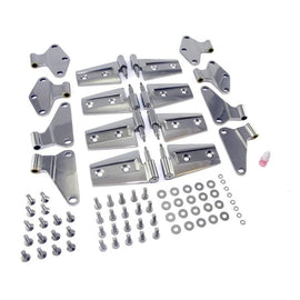 Rugged Ridge 07-18 Jeep Wrangler JKU Stainless Steel Door Hinge Kit - Corvette Realm