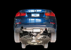 AWE Tuning BMW F30 320i Touring Exhaust w/Performance Mid Pipe - Diamond Black Tip (90mm) - Corvette Realm