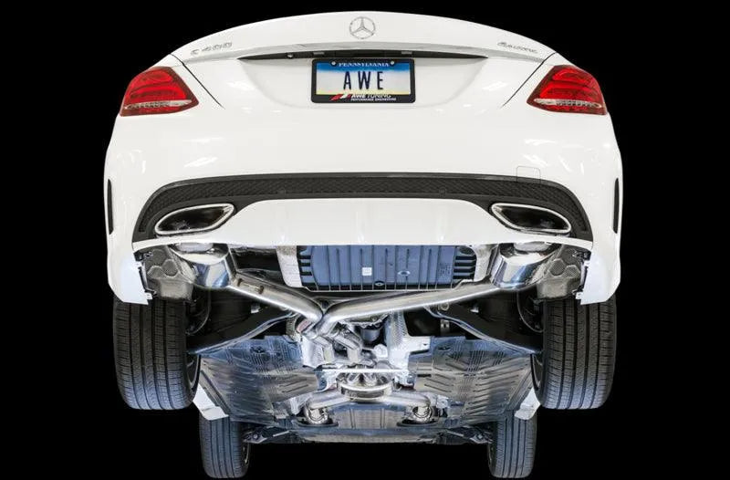 AWE Tuning Mercedes-Benz W205 C450 AMG / C400 Touring Edition Exhaust - Corvette Realm