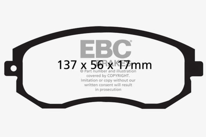 EBC 12+ Scion FR-S 2 Yellowstuff Front Brake Pads - Corvette Realm
