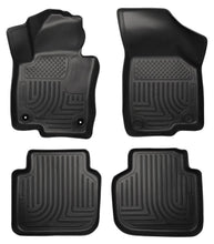 Load image into Gallery viewer, Husky Liners 2012 Volkswagen Passat WeatherBeater Combo Black Floor Liners - Corvette Realm