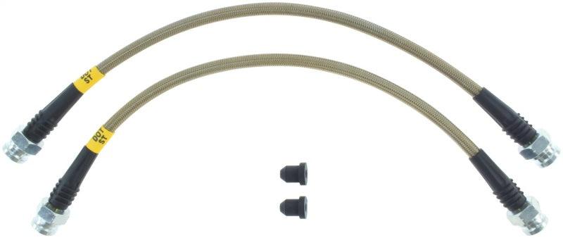 StopTech 07-08 Honda Fit Stainless Steel Rear Brake Lines - Corvette Realm