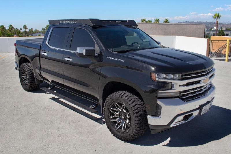 Go Rhino 19-23 Chev Silverado 1500 & 20-23 25/3500HD CC 4dr E-BOARD E1 Running Board Kit - Tex. Blk - Corvette Realm