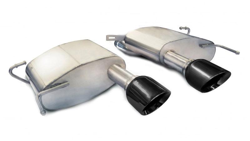 Corsa 11-13 Cadillac CTS Coupe V 6.2L V8 Black Sport Axle-Back Exhaust - Corvette Realm