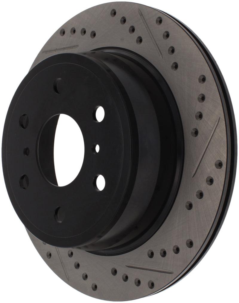 StopTech 07-10 GMC Sierra (w/ Rear Drum) / 07-09 GMC Yukon Rear Left Slotted & Drilled Rotor - Corvette Realm