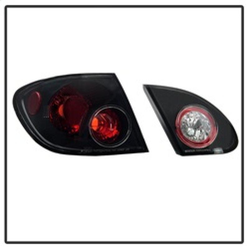 Spyder Toyota Corolla 03-08 Euro Style Tail Lights Black ALT-YD-TC03-BK - Corvette Realm