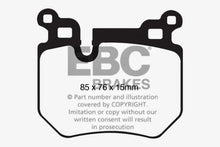 Load image into Gallery viewer, EBC 08-10 BMW 135 3.0 Twin Turbo Yellowstuff Rear Brake Pads - Corvette Realm