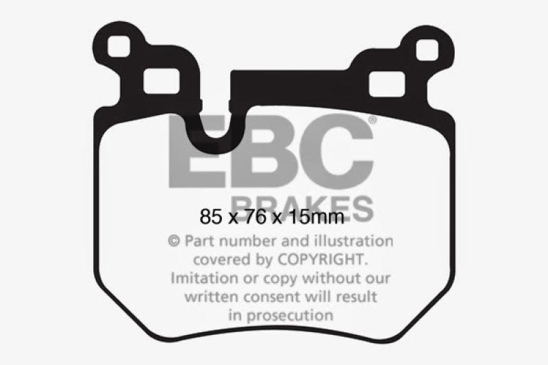 EBC 08-10 BMW 135 3.0 Twin Turbo Bluestuff Rear Brake Pads - Corvette Realm