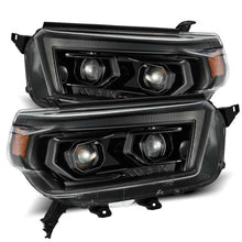 Load image into Gallery viewer, AlphaRex 10-13 Toyota 4Runner LUXX LED Proj Headlights Plank Style Alpha Black w/Seq Signal/DRL - Corvette Realm