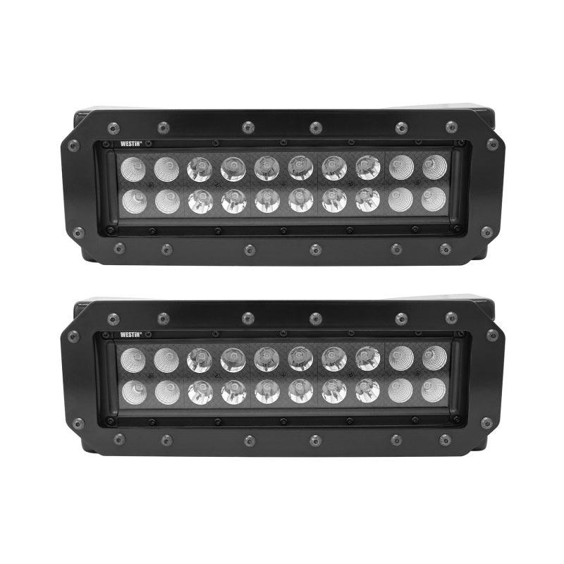 Westin HDX Flush Mount B-FORCE LED Light Kit (Set of 2) w/wiring harness - Black - Corvette Realm