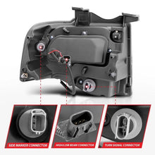 Load image into Gallery viewer, ANZO 2007-2014 Ford Expedition Projector Headlights w/ Halo Black - Corvette Realm