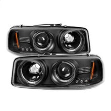 Load image into Gallery viewer, Spyder GMC Sierra 1500/2500/3500 99-06 Projector Headlights LED Halo LED Black PRO-YD-CDE00-HL-BK - Corvette Realm