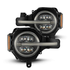 AlphaRex 21-23 Ford Bronco NOVA LED Projector Headlights Black - Corvette Realm