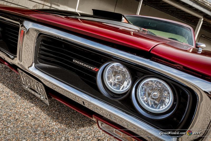Oracle Pre-Installed Lights 5.75 IN. Sealed Beam - Red Halo - Corvette Realm