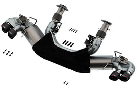 Borla 20-25 Chevrolet Corvette C8 6.2L ATAK 3in Exhaust System Dual Round Angle Cut Carbon Fiber Tips