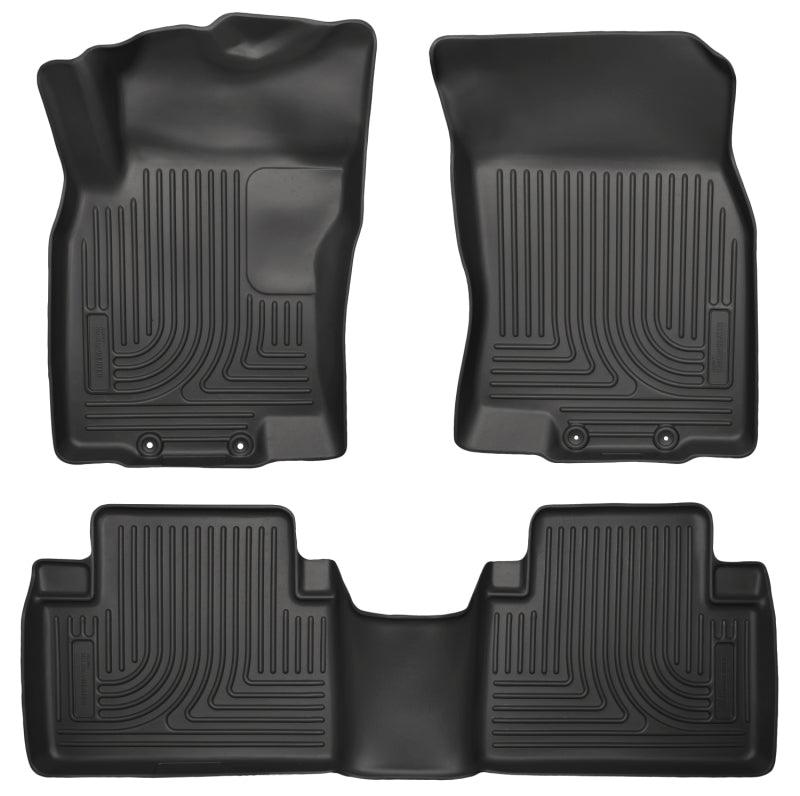 Husky Liners WeatherBeater 14 Nissan Rogue Front & Second Row Black Floor Liners - Corvette Realm