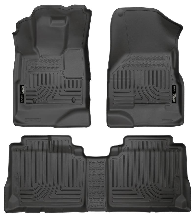 Husky Liners 10-12 Chevy Equinox/GMC Terrain WeatherBeater Combo Black Floor Liners - Corvette Realm