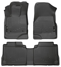 Load image into Gallery viewer, Husky Liners 10-12 Chevy Equinox/GMC Terrain WeatherBeater Combo Black Floor Liners - Corvette Realm