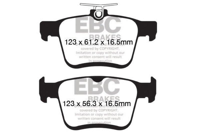 EBC 14+ Audi A3 1.8 Turbo (w/Electronic Parking Brake) Greenstuff Rear Brake Pads - Corvette Realm
