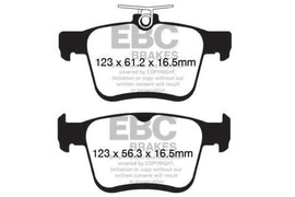 EBC 2015+ Volkswagen GTI/Golf R (Mk7) Bluestuff Rear Brake Pads - Corvette Realm
