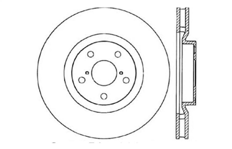 StopTech 5/93-98 Toyota Supra Turbo Right Front Slotted & Drilled Rotor - Corvette Realm