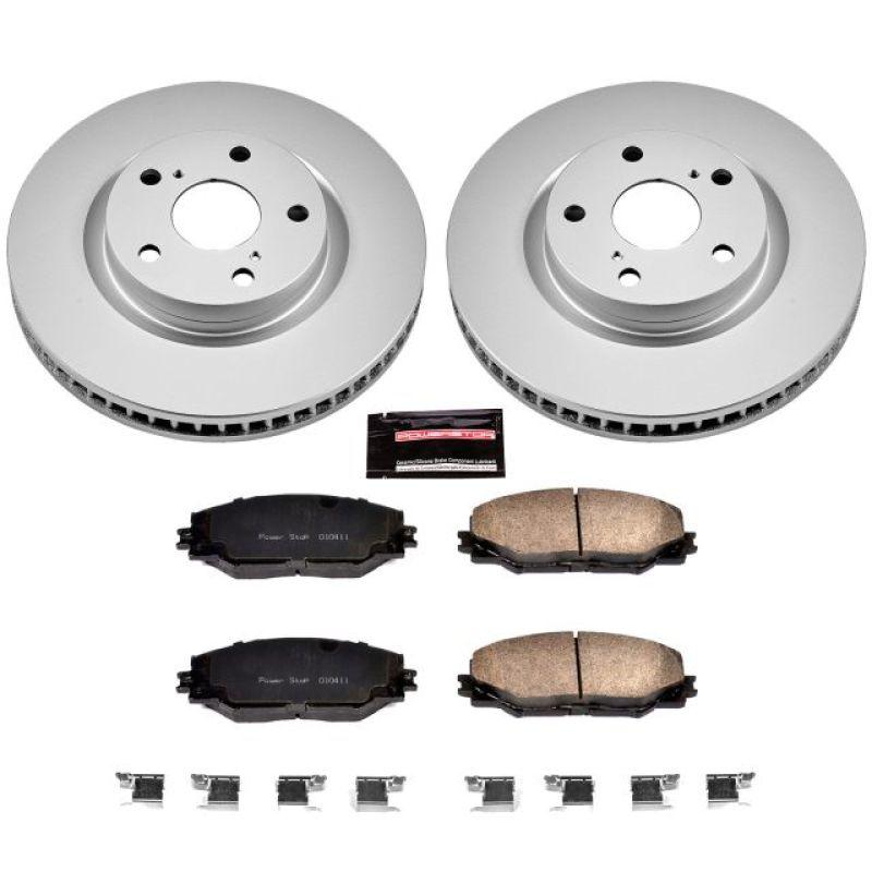 Power Stop 09-10 Pontiac Vibe Front Z17 Evolution Geomet Coated Brake Kit - Corvette Realm