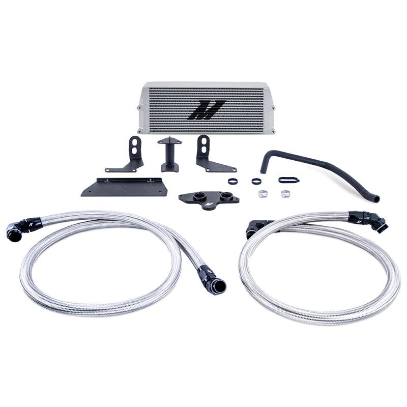 Mishimoto 11-19 Ford 6.7L Powerstroke Performance Oil Cooler Kit - Silver - Corvette Realm