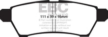 Load image into Gallery viewer, EBC 05+ Nissan Frontier 2.5 2WD Yellowstuff Rear Brake Pads - Corvette Realm
