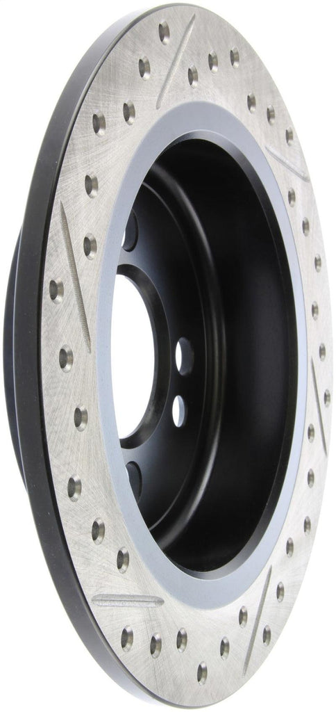 StopTech 07-09 Mini Coooper/Cooper S Slotted & Drilled Left Rear Rotor - Corvette Realm