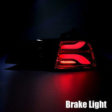 Load image into Gallery viewer, AlphaRex 20-22 Tesla Model Y PRO-Series LED Tail Lights Jet Black w/Seq Sig - Corvette Realm