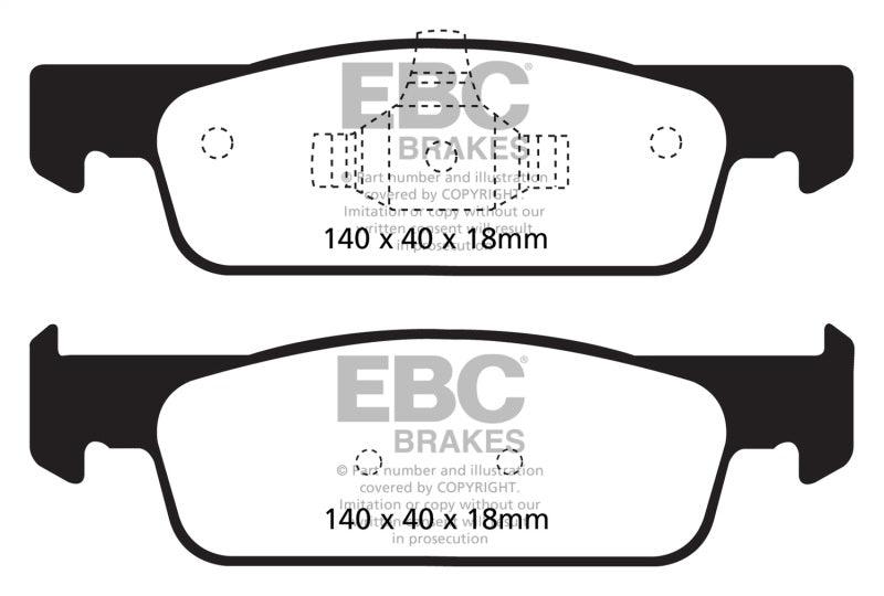 EBC 2016-2017 Smart Fortwo 0.9L Turbo Greenstuff Front Brake Pads - Corvette Realm