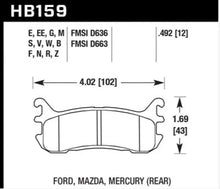 Load image into Gallery viewer, Hawk 03-05 Mazda Miata Rear ER-1 Brake Pad Set