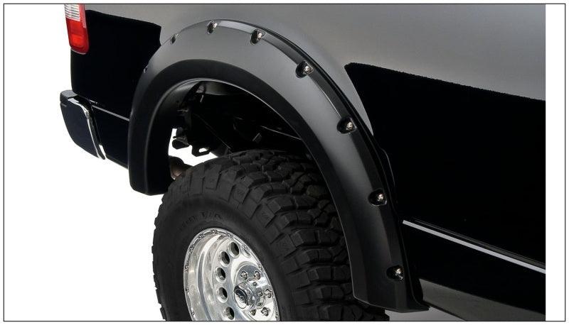 Bushwacker 04-08 Ford F-150 Styleside Pocket Style Flares 2pc 66.0/78.0/96.0in Bed - Black - Corvette Realm