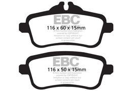 EBC 14+ Mercedes-Benz CLA45 AMG 2.0 Turbo Yellowstuff Rear Brake Pads - Corvette Realm