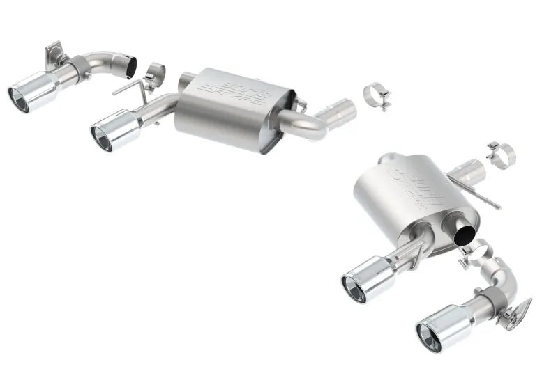 Borla 16-24 Chevy Camaro SS 6.2L w/ Dual NPP S-Type Quad RD RL Tips Dual Exit Axle-Back Exhaust