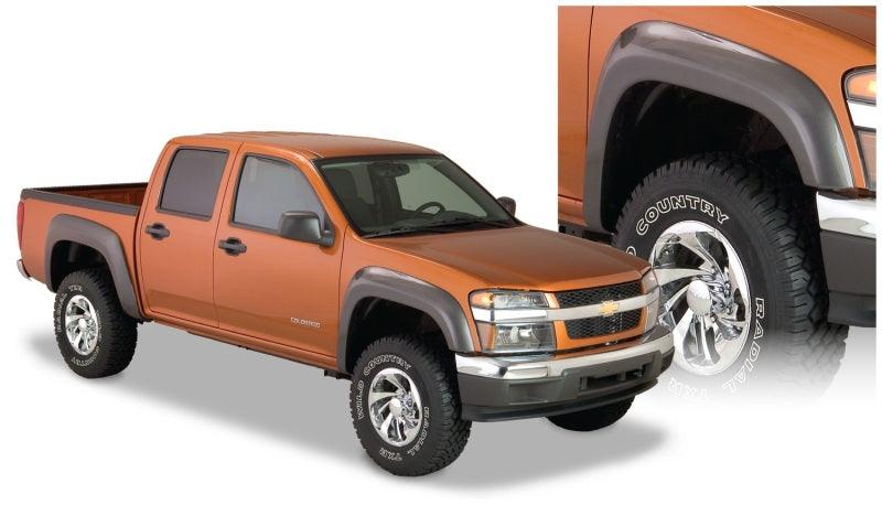 Bushwacker 04-12 GMC Canyon Extend-A-Fender Style Flares 2pc - Black - Corvette Realm